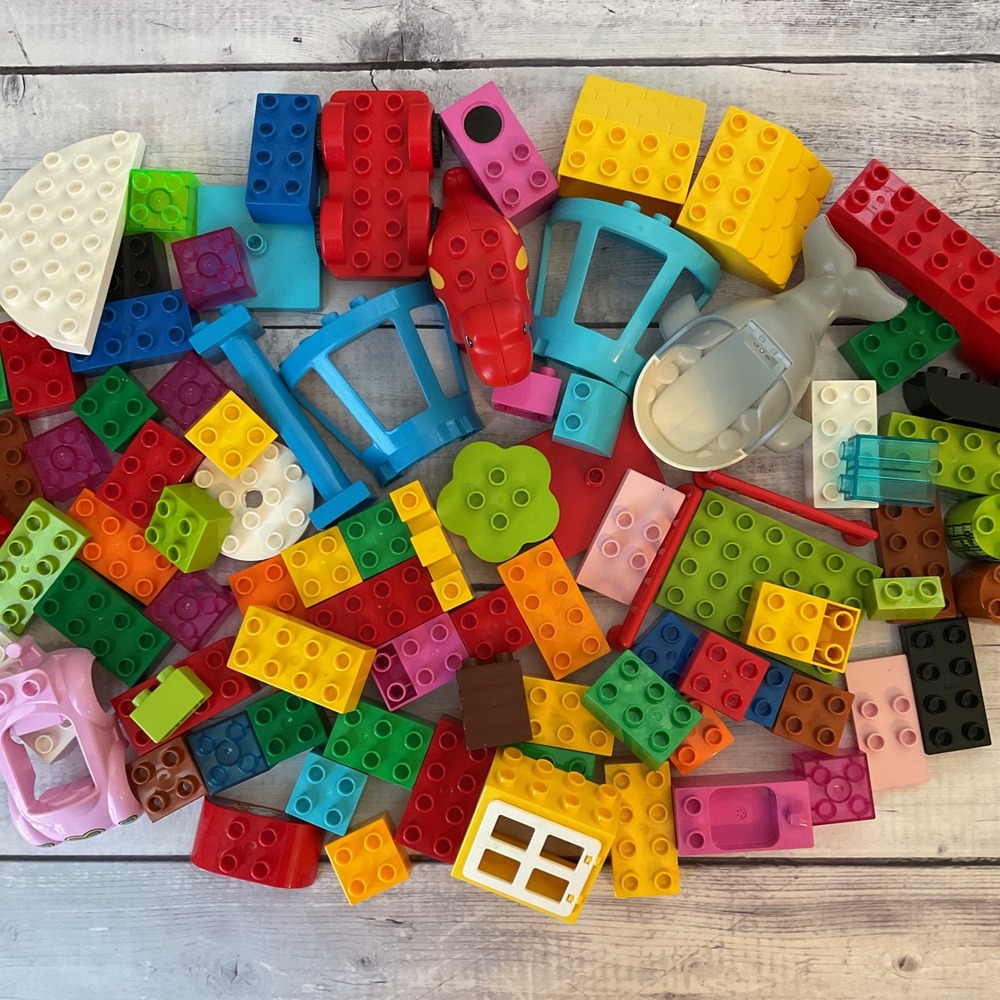 Lego Duplo Random Assortment Lot Of 80+ Pieces‎ Bricks Blocks Assorted Colors A